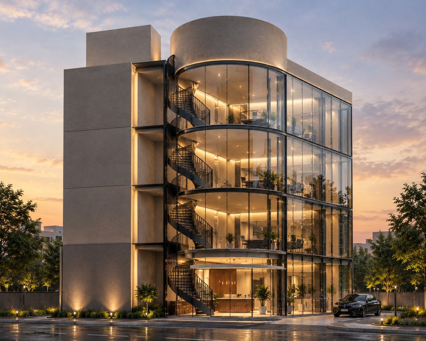 Club house exterior render